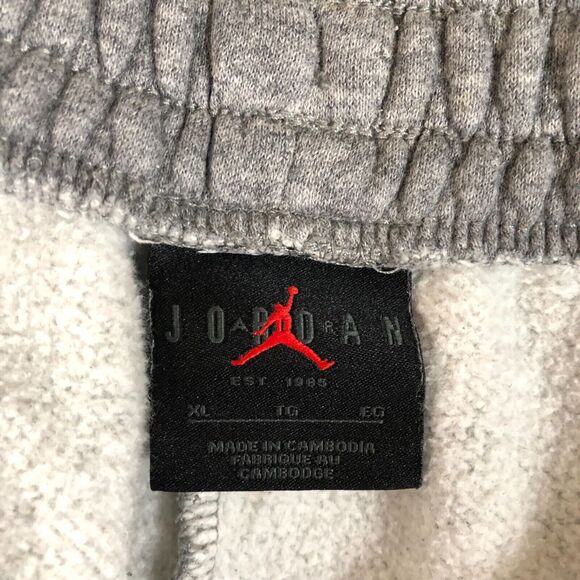 Air Jordan Pants Men XL Gray‎ Basketball Joggers Sweatpants Tapered Sportswear - Picture 6 of 12